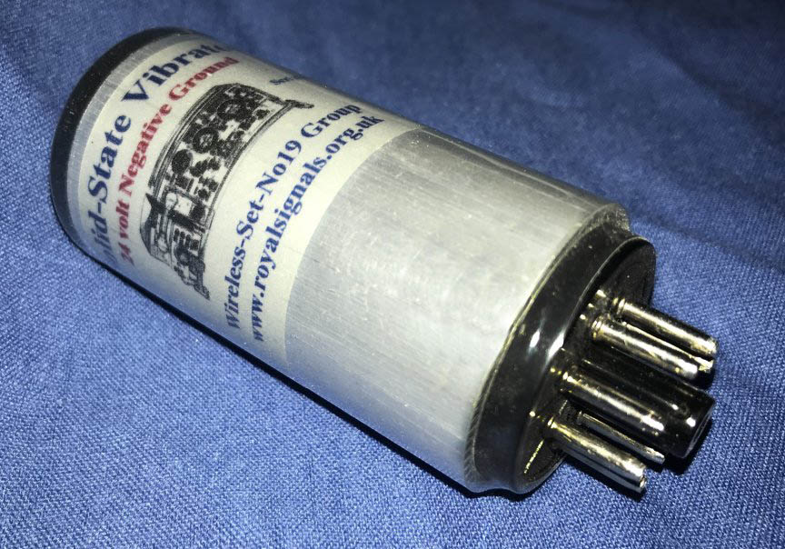 Octal solid-state vibrator circuit for Larkspur R210 receivers
